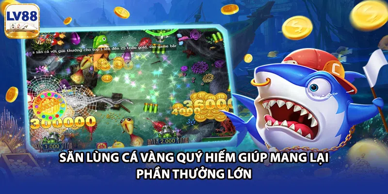 Săn lùng cá vàng quý hiếm giúp mang lại phần thưởng lớn