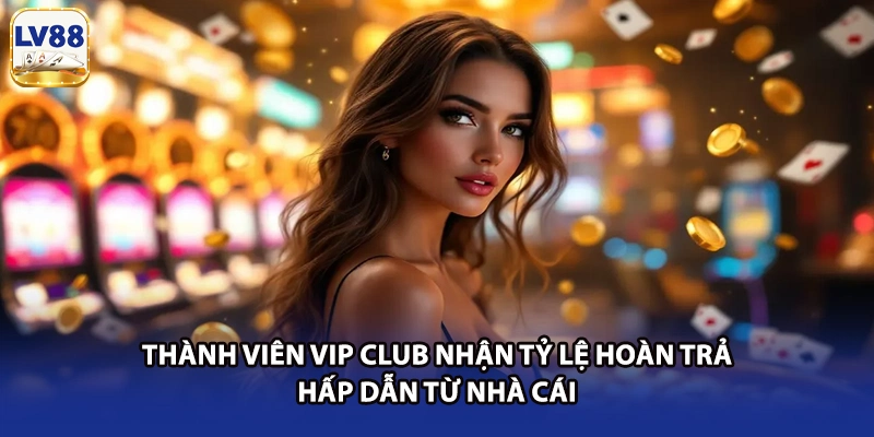 Thành viên VIP CLUB nhận tỷ lệ hoàn trả hấp dẫn từ nhà cái